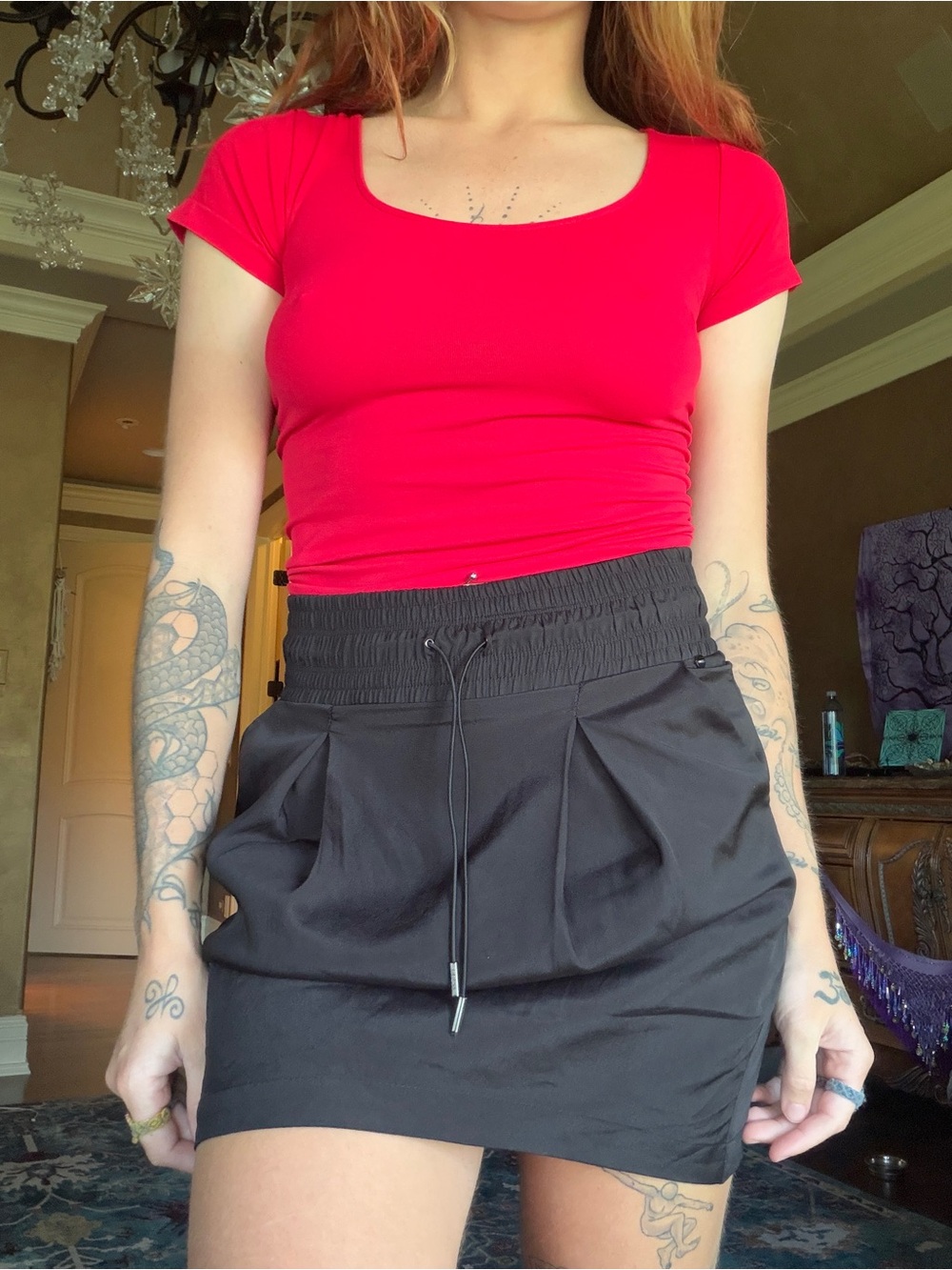 Simple Mini Skirt Workout Pockets